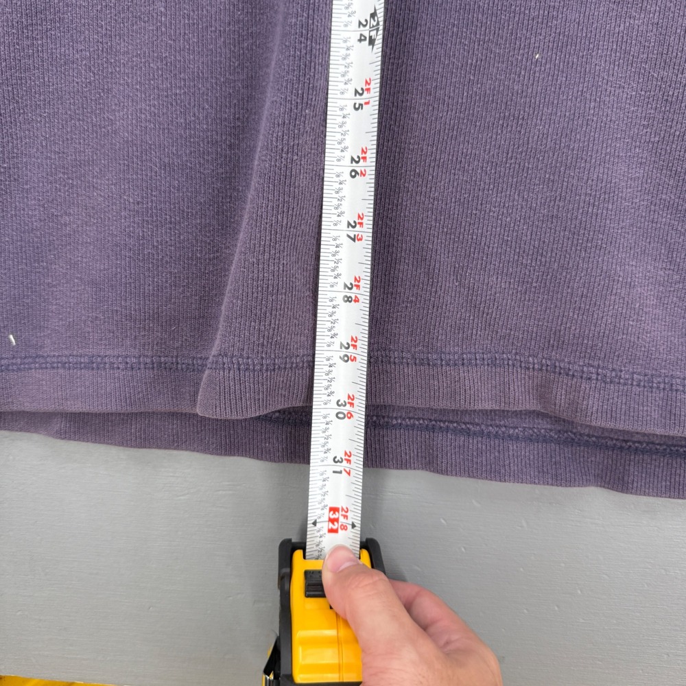 Vintage Steve and Barry's Athletic Dept Shirt Purple Long Sleeve Ribbed 8 Large - Picture 5 of 5